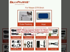 Sistema di telecamera per auto 1080P 360 per Nissan GTR Loop Recording Plug And Play Installazione