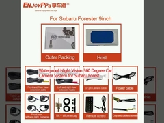 Sistema di telecamere per auto a 360 gradi a visione notturna impermeabile per Subaru Forest