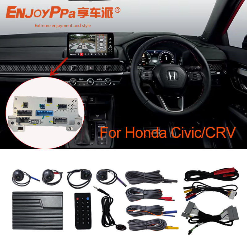 HD 360 gradi 12v sistema di telecamere per auto per Honda Civic con visione notturna