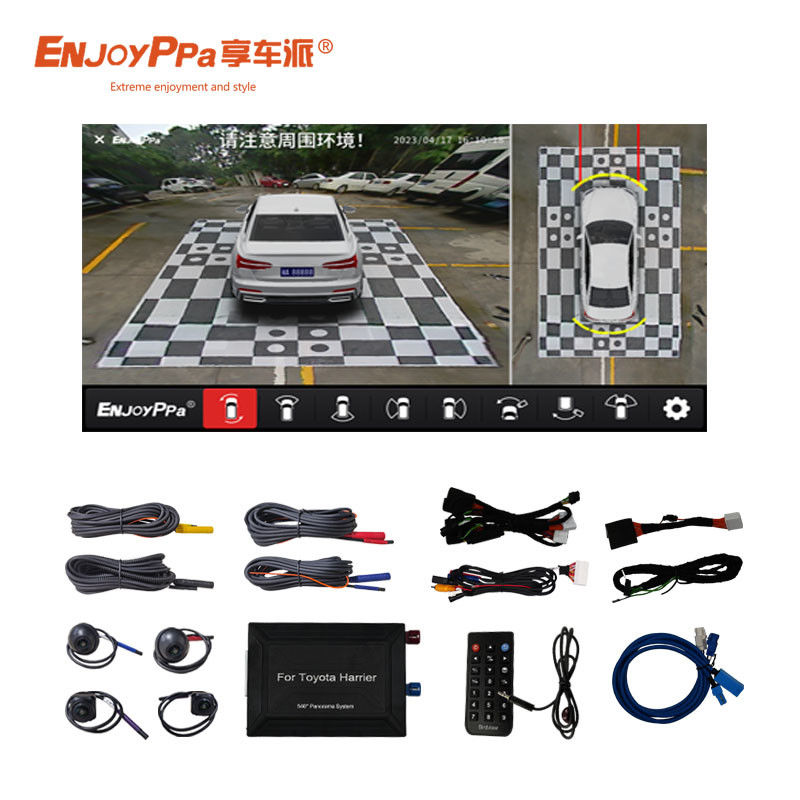 8 pollici schermo 360 Car View Camera System per la visione notturna sicura Toyota Harrier