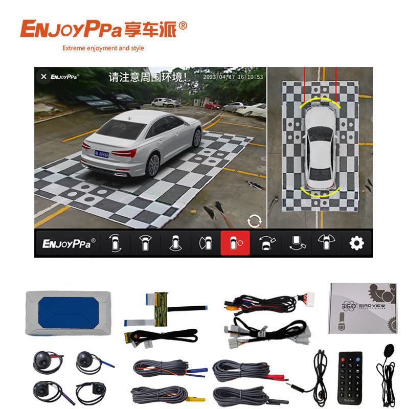 Sistema di telecamere di parcheggio 360 per Toyota Reiz con schermo da 7 pollici