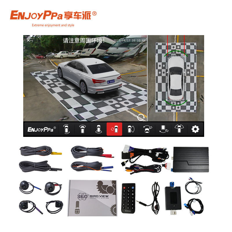 10.25 Inch Screen Car Surround View Camera System per Toyota Land Cruiser