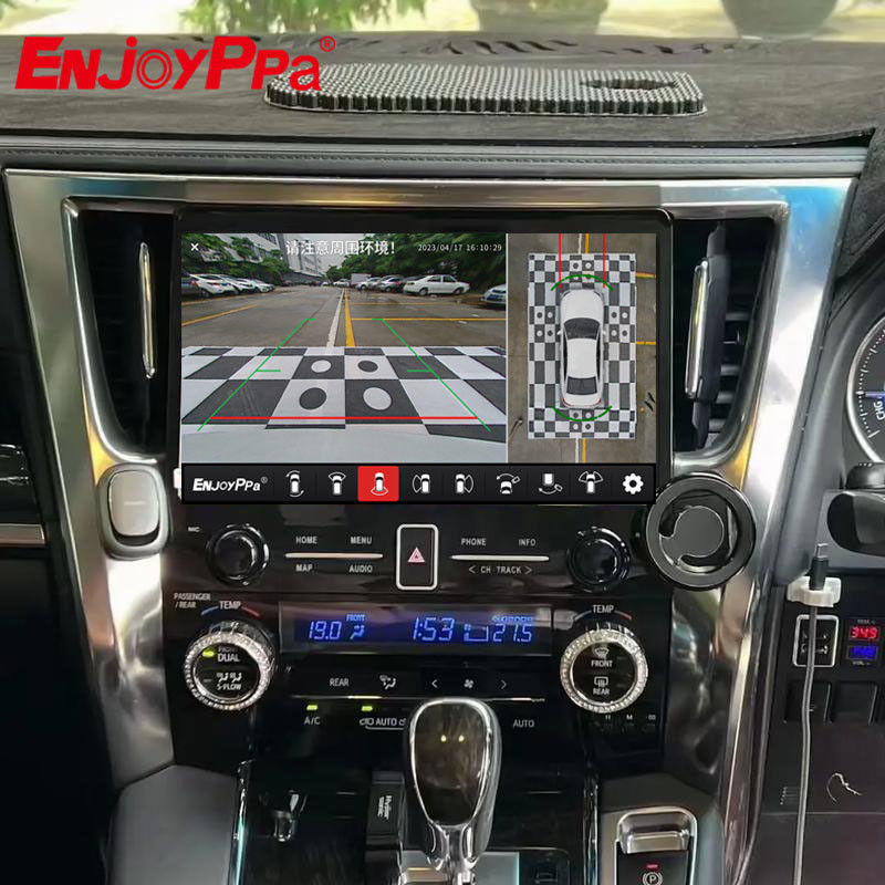 Fotocamere di parcheggio a 360° impermeabili con Carplay per Toyota Alphard serie 30