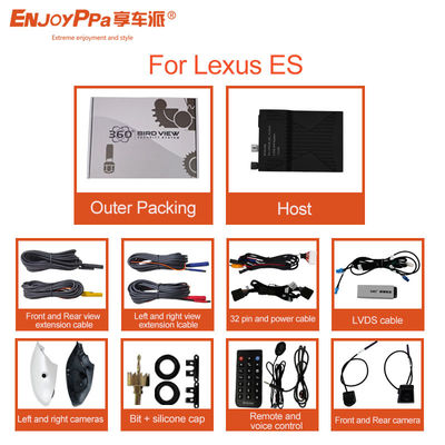 Sistema di telecamere per auto a 360° impermeabile per Lexus ES HD DVR