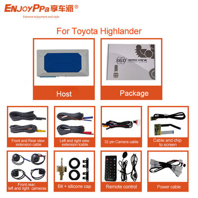 Night Vision 360 Parking Camera Kit 1080P per Toyota Highlander