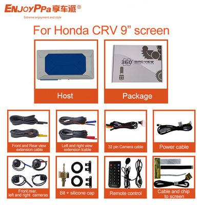 Innovativo sistema di videocamera per auto 360 per Honda CRV con schermo da 9 pollici