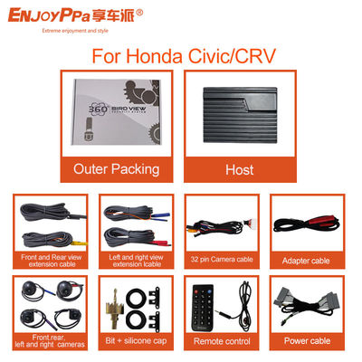 Sistema di telecamere per auto da 32GB 360 per Honda Civic