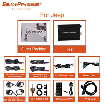 HD 360 View Car Camera System per Jeep Fisheye Camere per la visione circostante