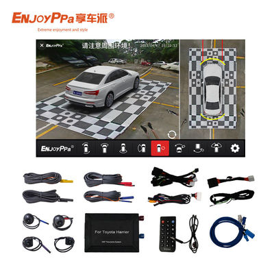 4 Way Birds Eye View Car Camera System Per Toyota Harrier impermeabile