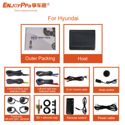 DVR a 4 canali 1080P Night Vision 360 Car Camera System per Hyundai 360° Camera