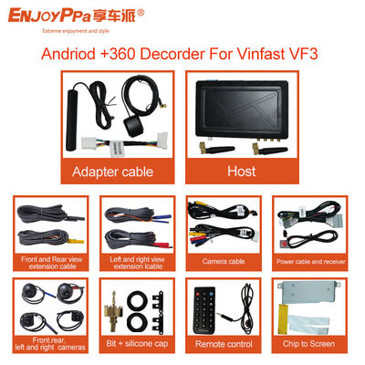 Vinfast VF 3 360 Car Camera 12V alimentazione e risoluzione 1080P per l'aggiornamento dello schermo originale con sistema Andriod