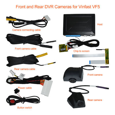 Registratore fotocamera anteriore e posteriore con Android Auto Carplay per Vinfast VF5