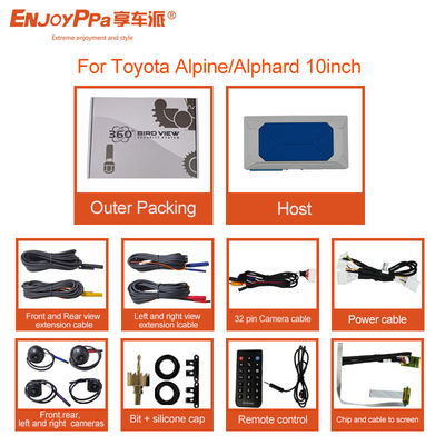 1080P 4 Way Driving Recorder 360 Car Camera System per Toyota ALPHARD